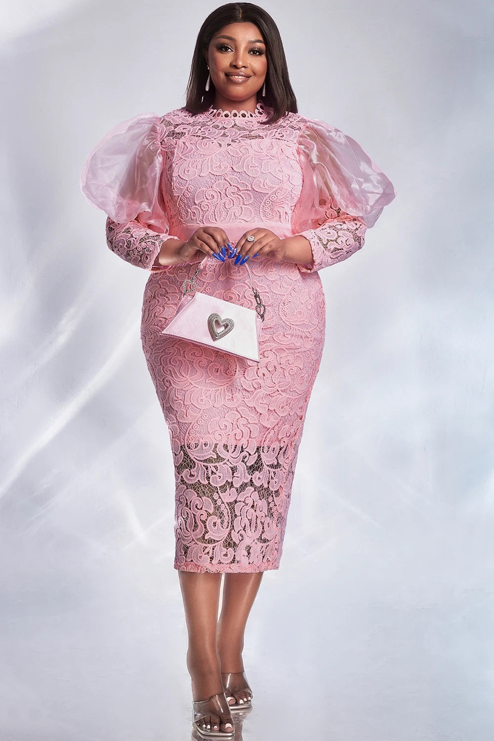 Women Plus Size Dress Formal Elegant and Beautiful Women's Dresses Midi Dress E image 2