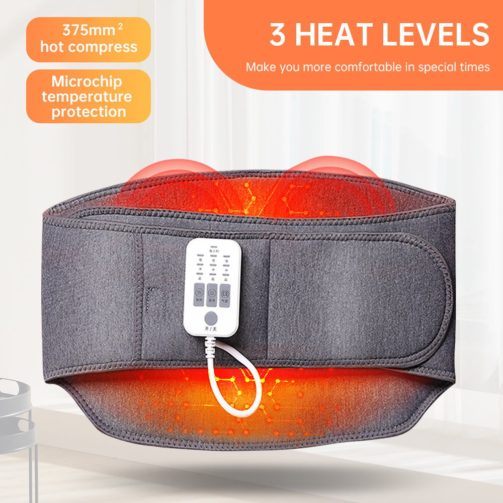 Waist Massager, Electric Lumbar Heating Belt Multi-gear Adjustment, Portable He image 4