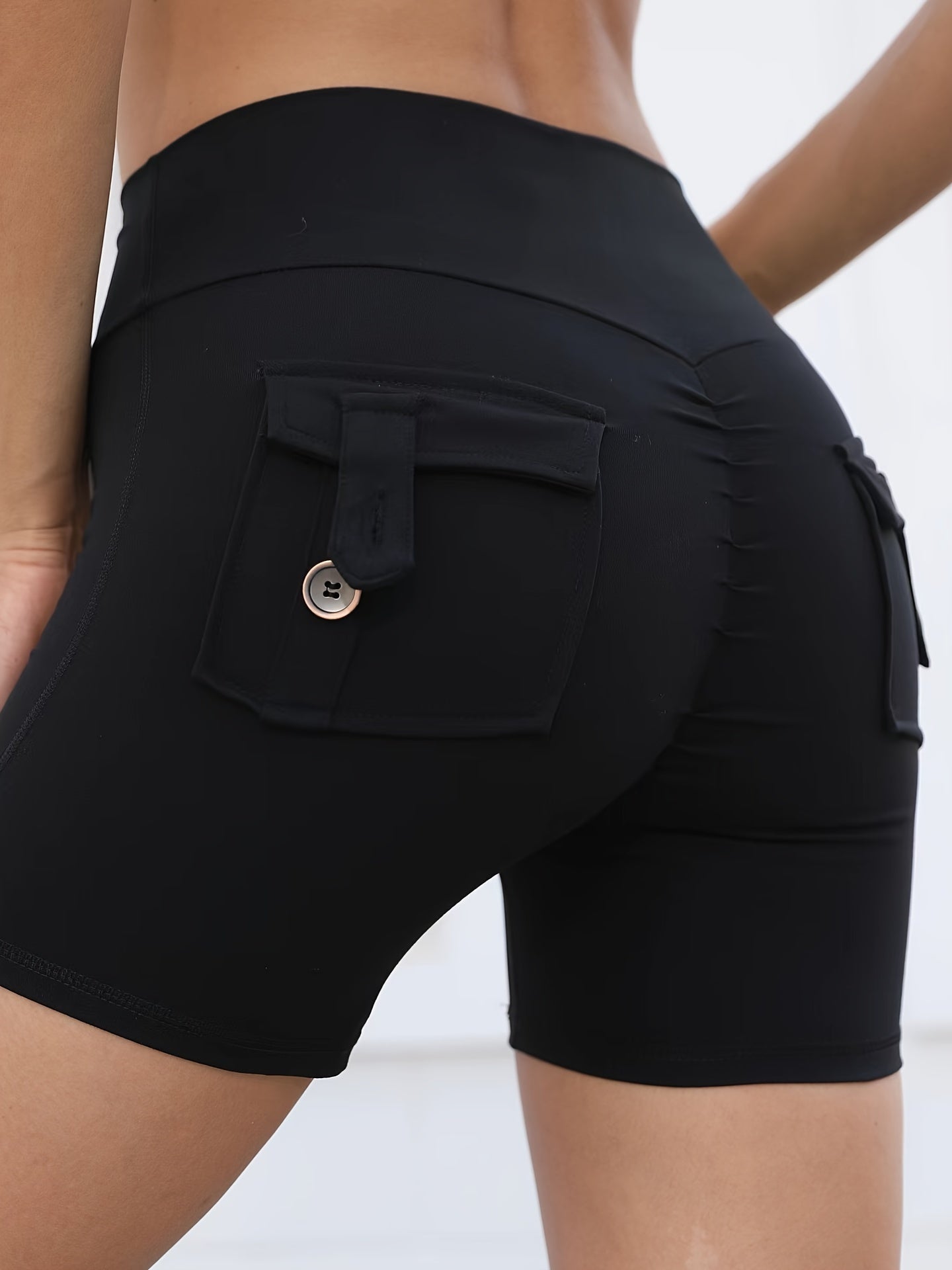 2024 new style nude three-quarter pants sexy yoga pants summer high-waisted pea image 5