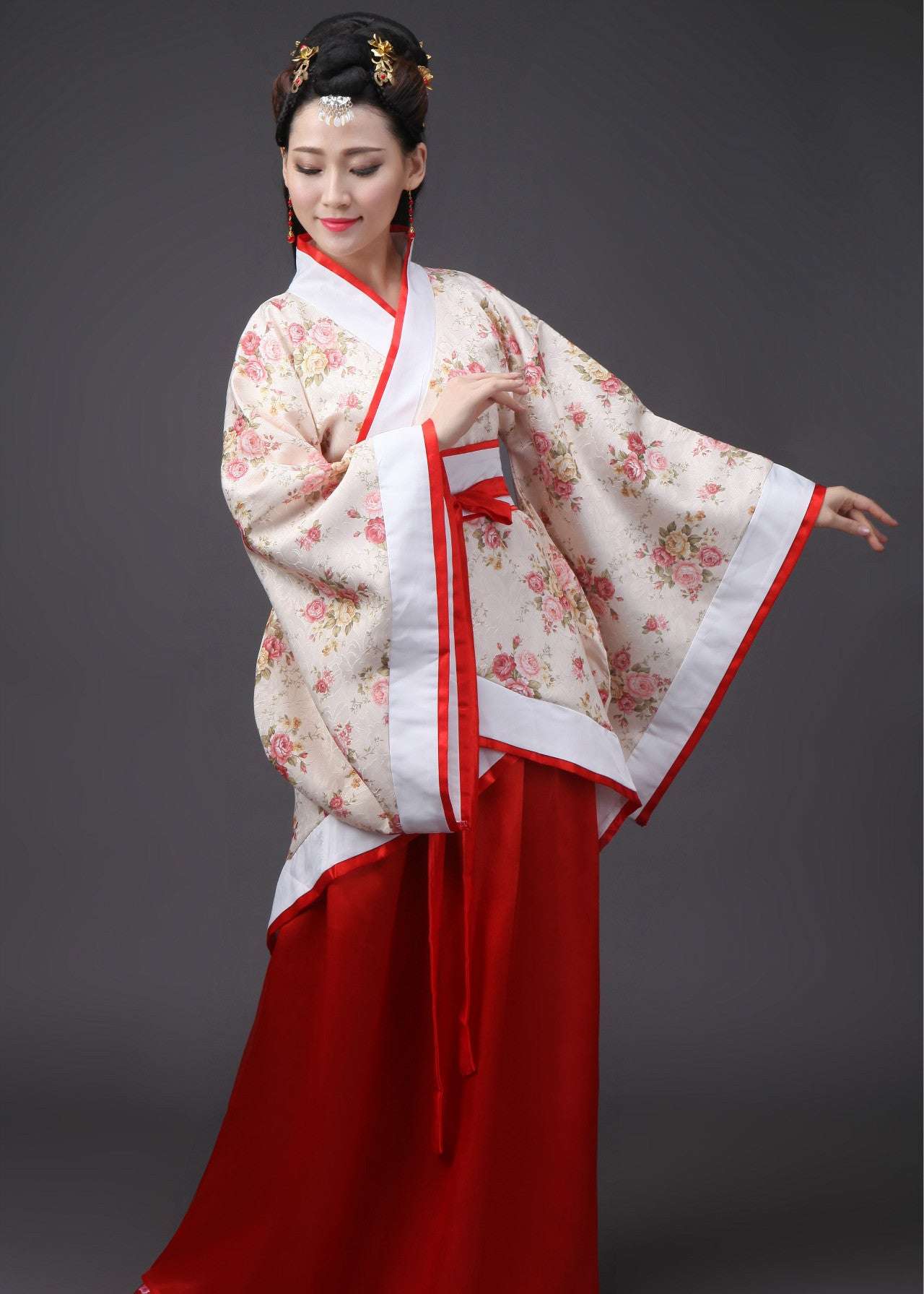 Chinese Hanbok Women Hanfu Traditional Dress Tang Dynasty Performance Cosplay C image 0