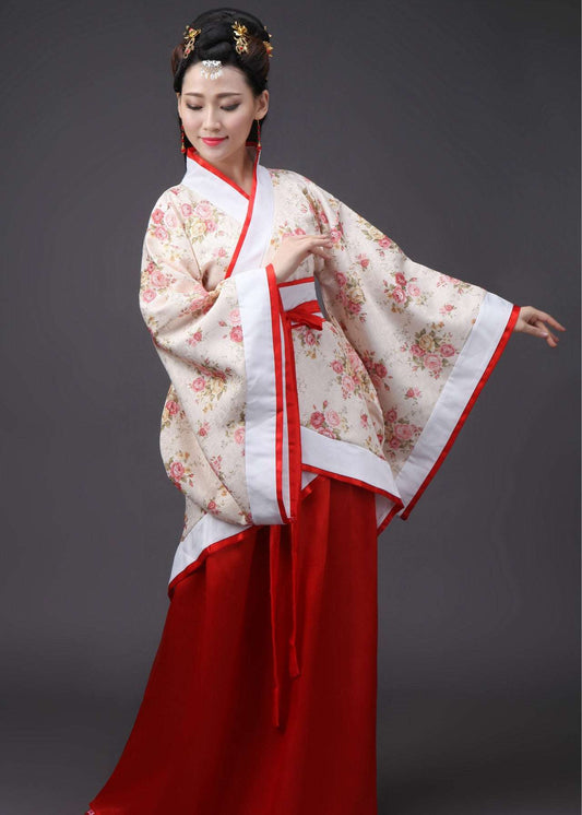 Chinese Hanbok Women Hanfu Traditional Dress Tang Dynasty Performance Cosplay C image 0