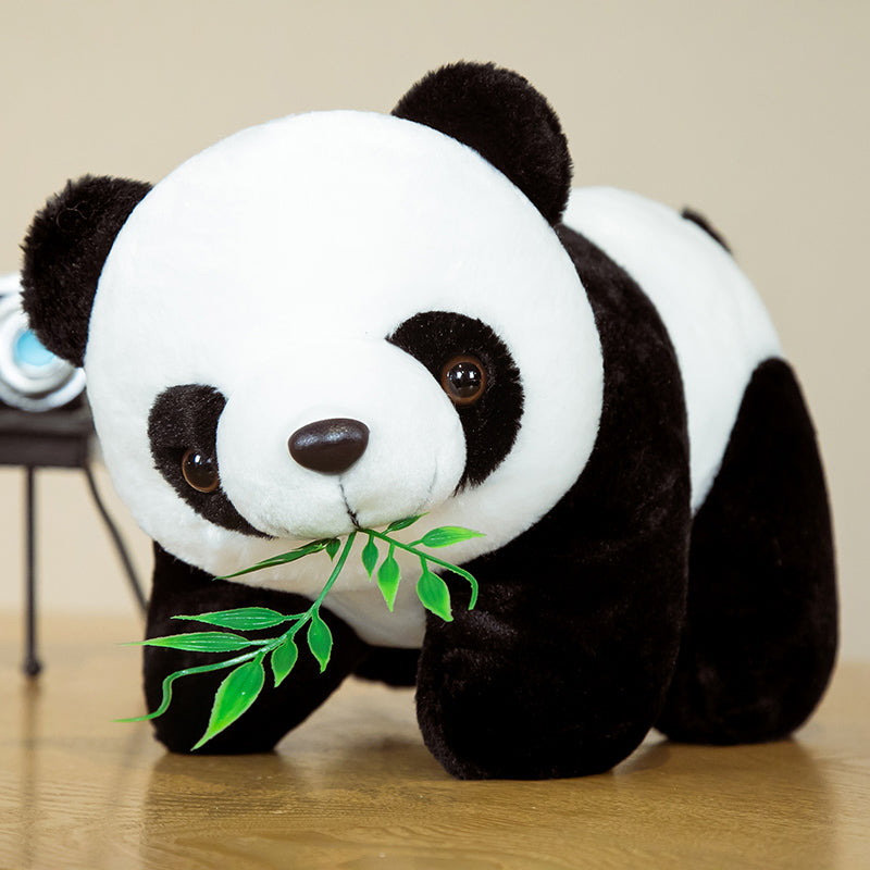 20cm Cute Baby Bamboo Panda Bear Plush Stuffed Animal Doll Cartoon Kawaii Dolls image 0