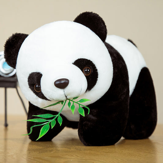 20cm Cute Baby Bamboo Panda Bear Plush Stuffed Animal Doll Cartoon Kawaii Dolls image 0