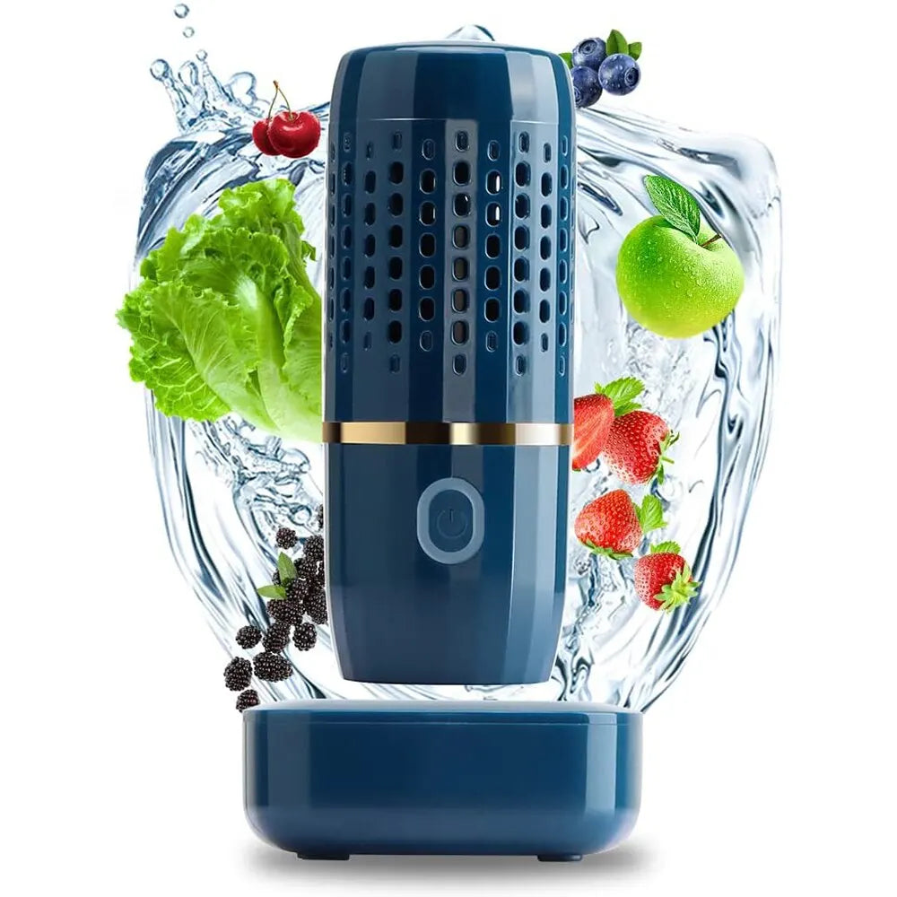 For Ultrasonic Fruit Vegetable Washing Machine Capsule Wireless Food Cleaner Su image 1