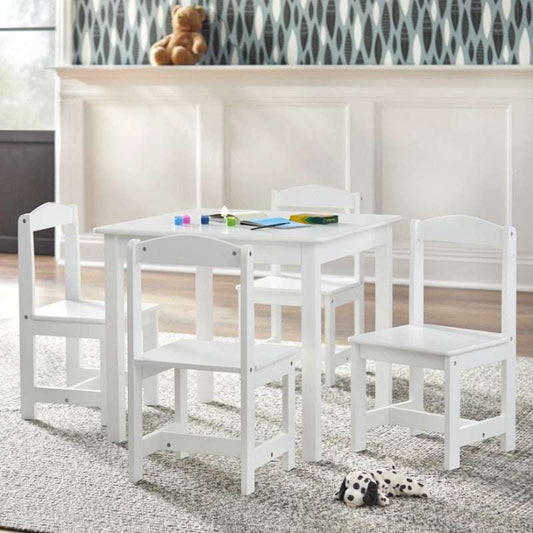 Kids' 5-Piece Table and Chairs Set, Multiple Colors  Study Chairs for Students image 0