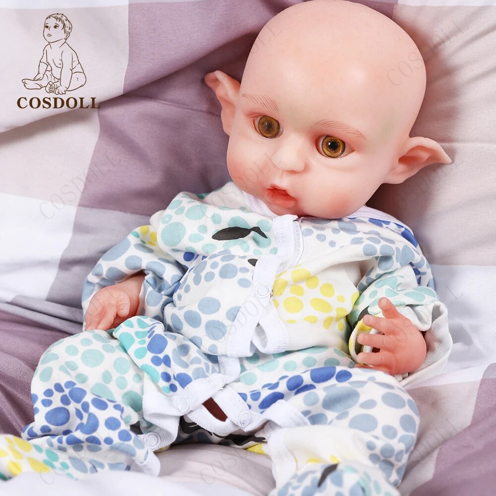 COSDOLL Christmas Elf Doll 16.5inch 2540g Girl Fairy Dolls Full Body Silicone R image 3