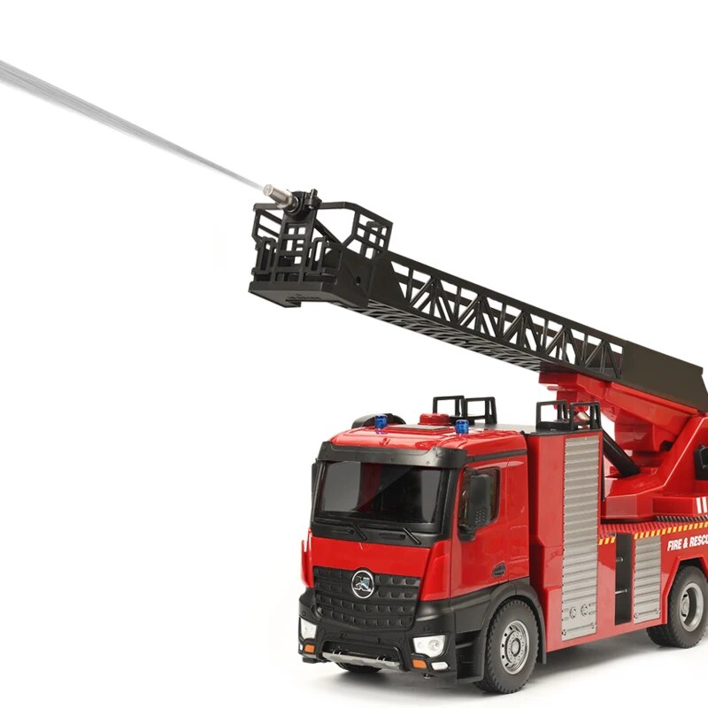 2020 version 22 channels 1/14 scale Huina 1561/1562 RC Fire Truck with ladder/w image 3