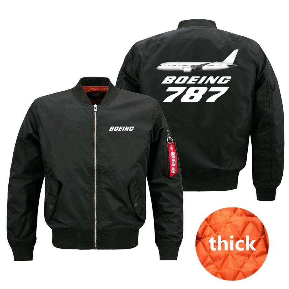 The Boeing 787 Autumn Winter Windproof Flight Aviation Pilots Men Ma1 Bomber Ja image 0