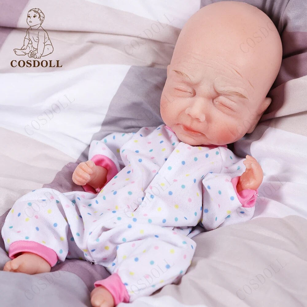 CSODOLL 37CM Reborn Dolls with Soft Body Realistic Boy Baby Doll Christmas Birt image 3