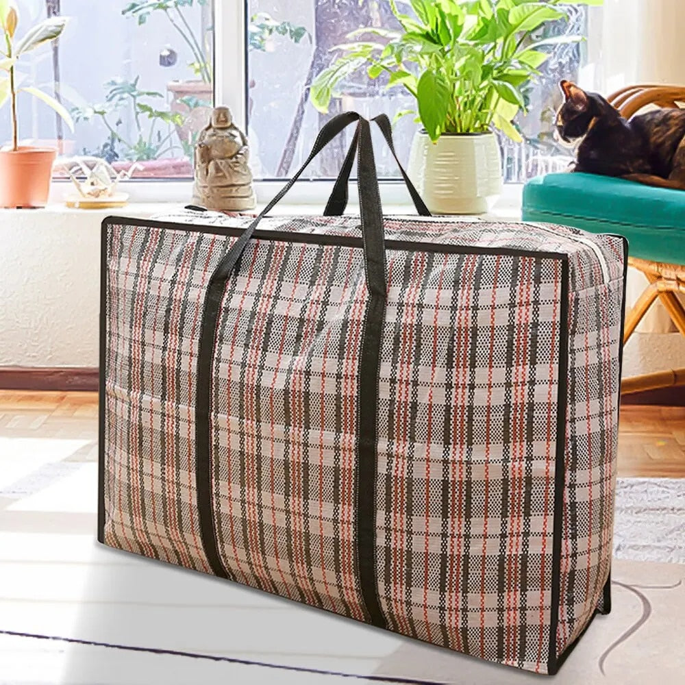 Multifunctional Woven Bag Thickened Luggage Packing Bag Super Large Capacity Wa image 5
