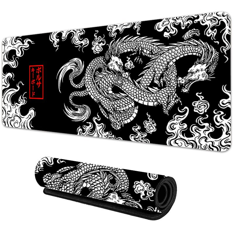 Japanese Dragon Large Gaming Mousepad XXL Keyboard Gamer Mouse Pad on The Table image 2