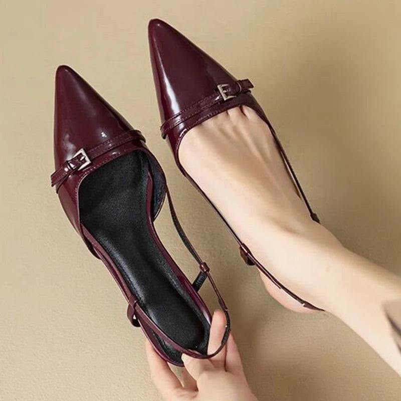 Pointed Toe Sexy Mid Heels Party Shoes Women Sandals Designer Summer Brand Pump image 7