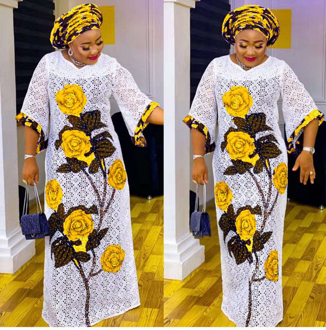 Long Maxi Dress African Dresses for Women 2021 Summer African Clothes Dashiki S image 1