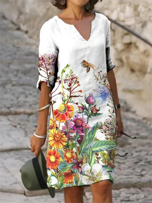 Large sizes dresses elegant women dresses fashion loose dresses ladies image 0