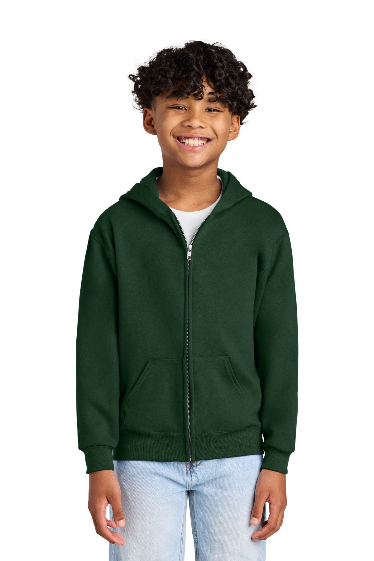 JerzeesÂ® - Youth NuBlendÂ® Full-Zip Hooded Sweatshirt.  993B