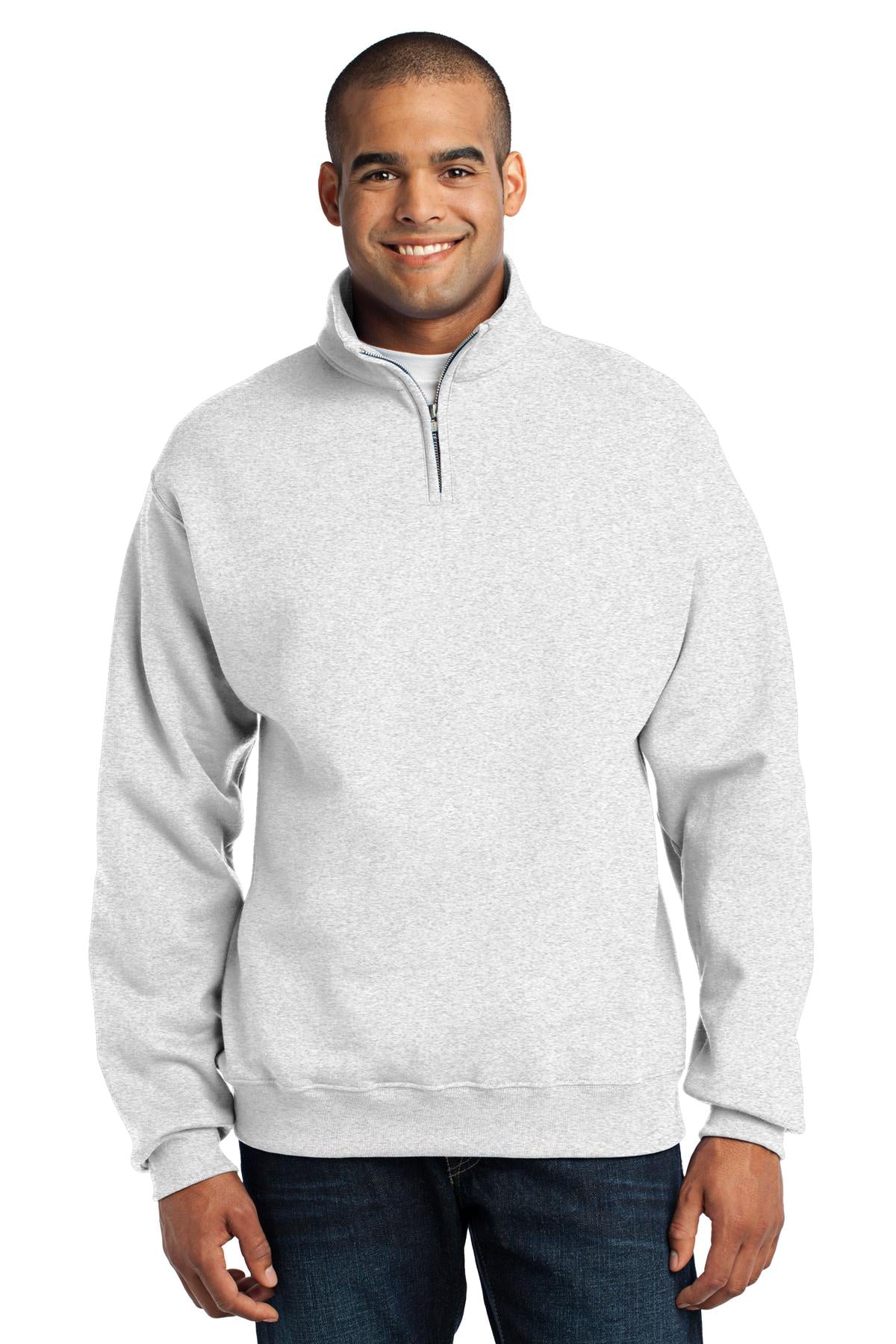 JerzeesÂ® - NuBlendÂ® 1/4-Zip Cadet Collar Sweatshirt. 995M