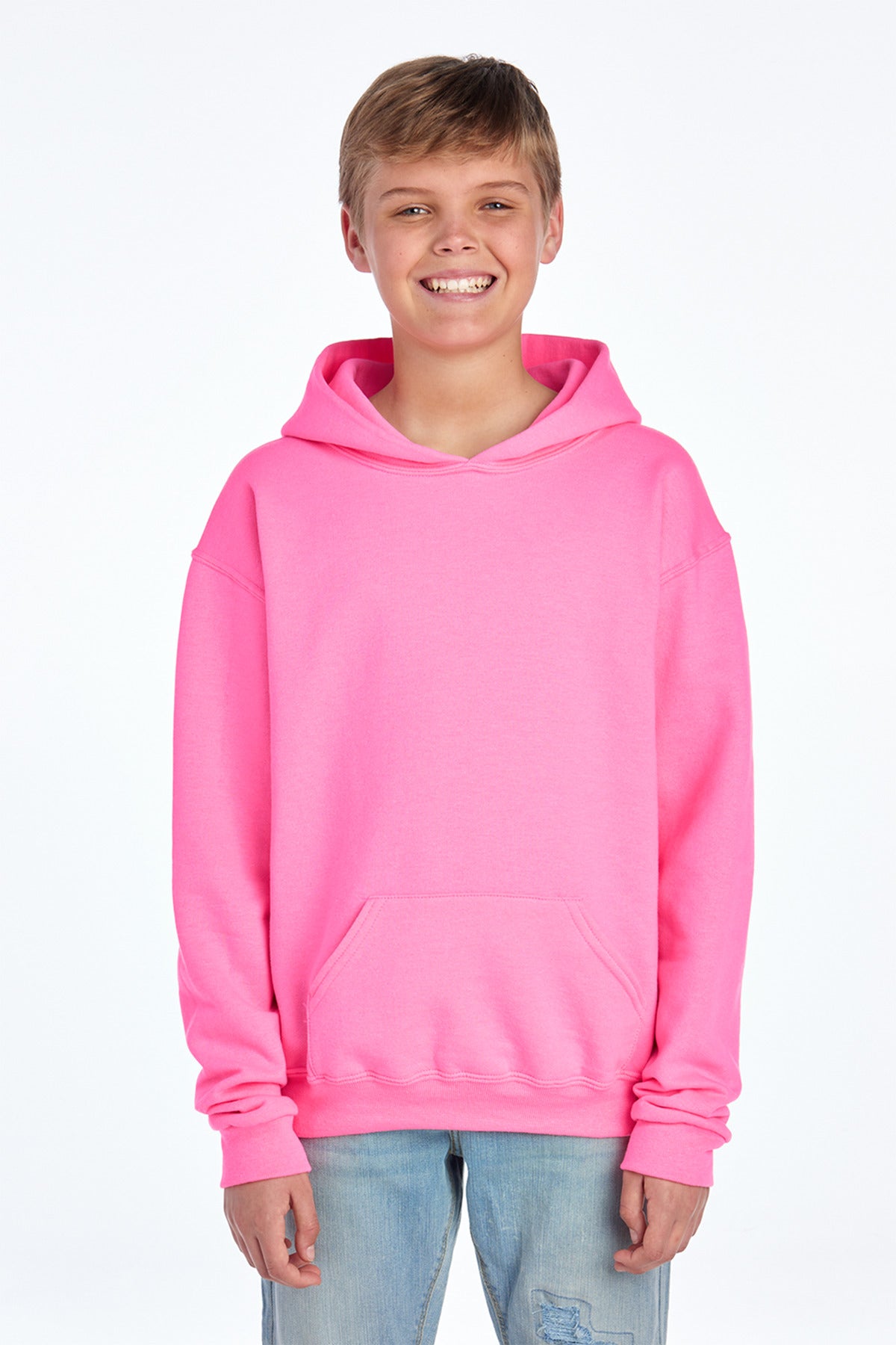 JerzeesÂ® - Youth NuBlendÂ® Pullover Hooded Sweatshirt.  996Y