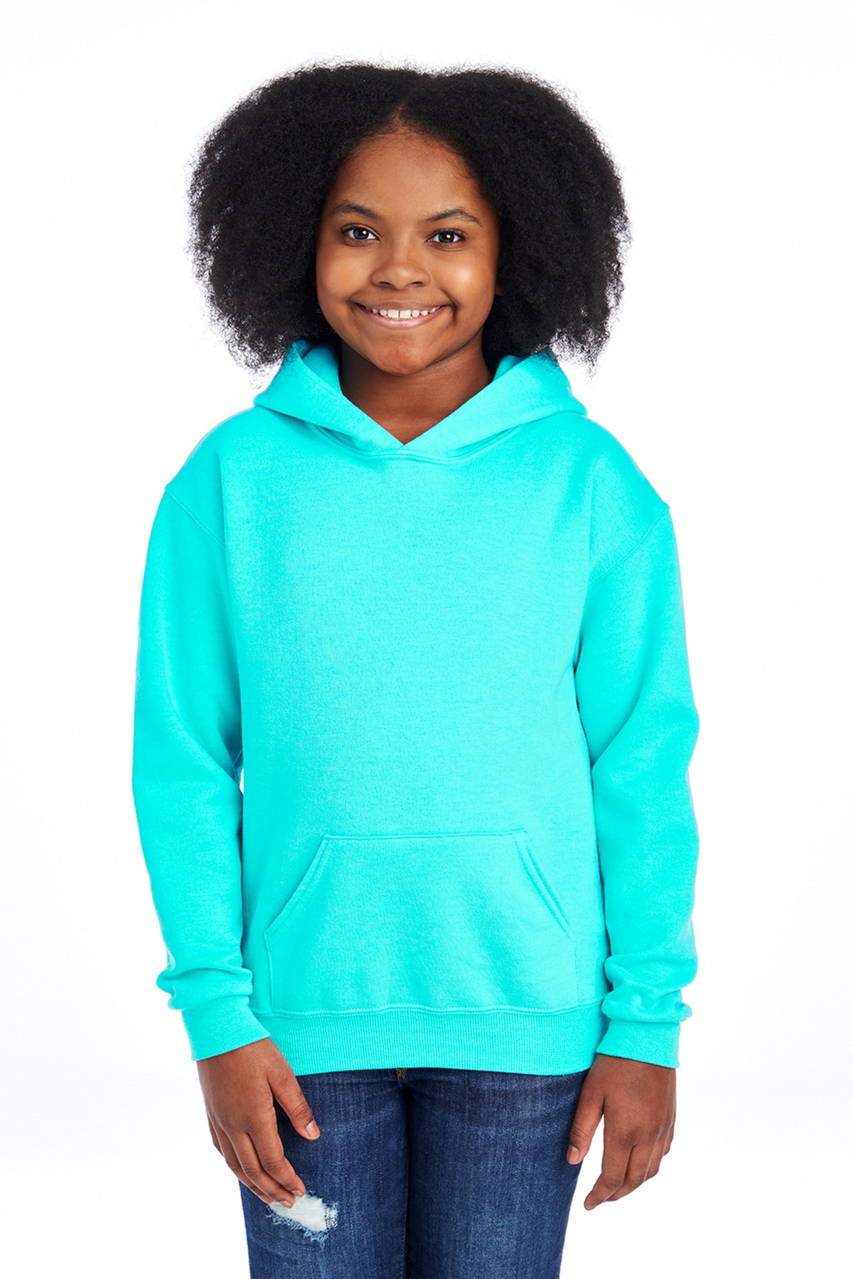 JerzeesÂ® - Youth NuBlendÂ® Pullover Hooded Sweatshirt.  996Y