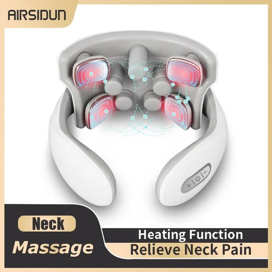 Neck Massage Instrument Intelligent Electric Rechargeable Heating Hot Pressing image 0