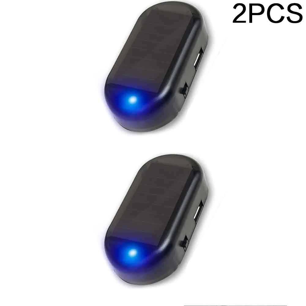 1PC/2PCS Solar Car Anti-Theft Flashing LED Warning Light, Ultra-Bright Simulate image 3