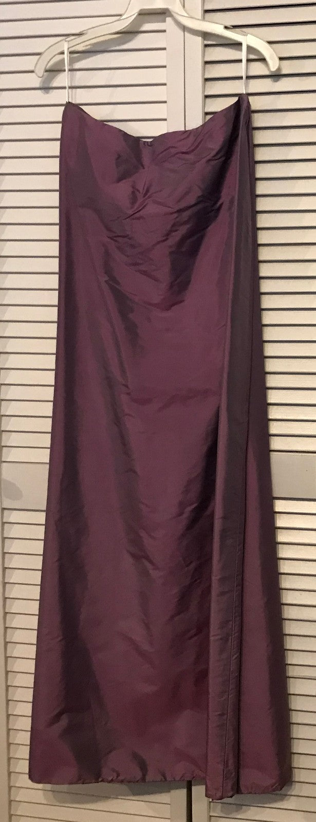 Watters & Watters Women Silk Purple Sleeveless Full-Length Size 8 image 0