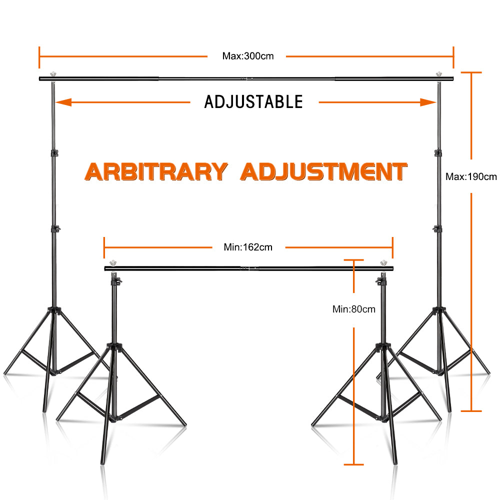 Background Stand Kit Support System Backdrops With Adjustable Stand for Photogr image 10