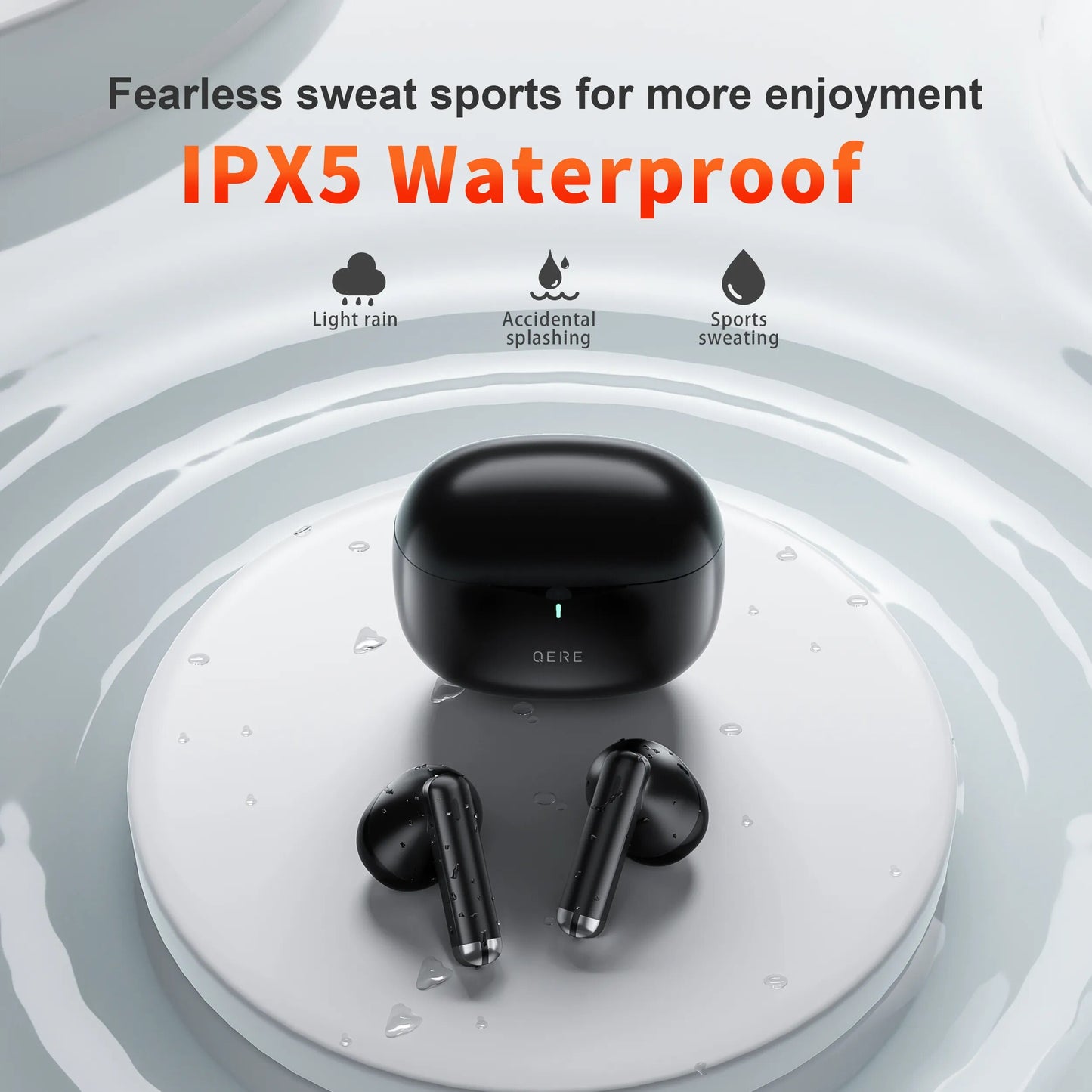 Wireless Headphones,QERE E28,NEW TWS Bluetooth 5.3,HD Microphone,HIFI Earphones image 5