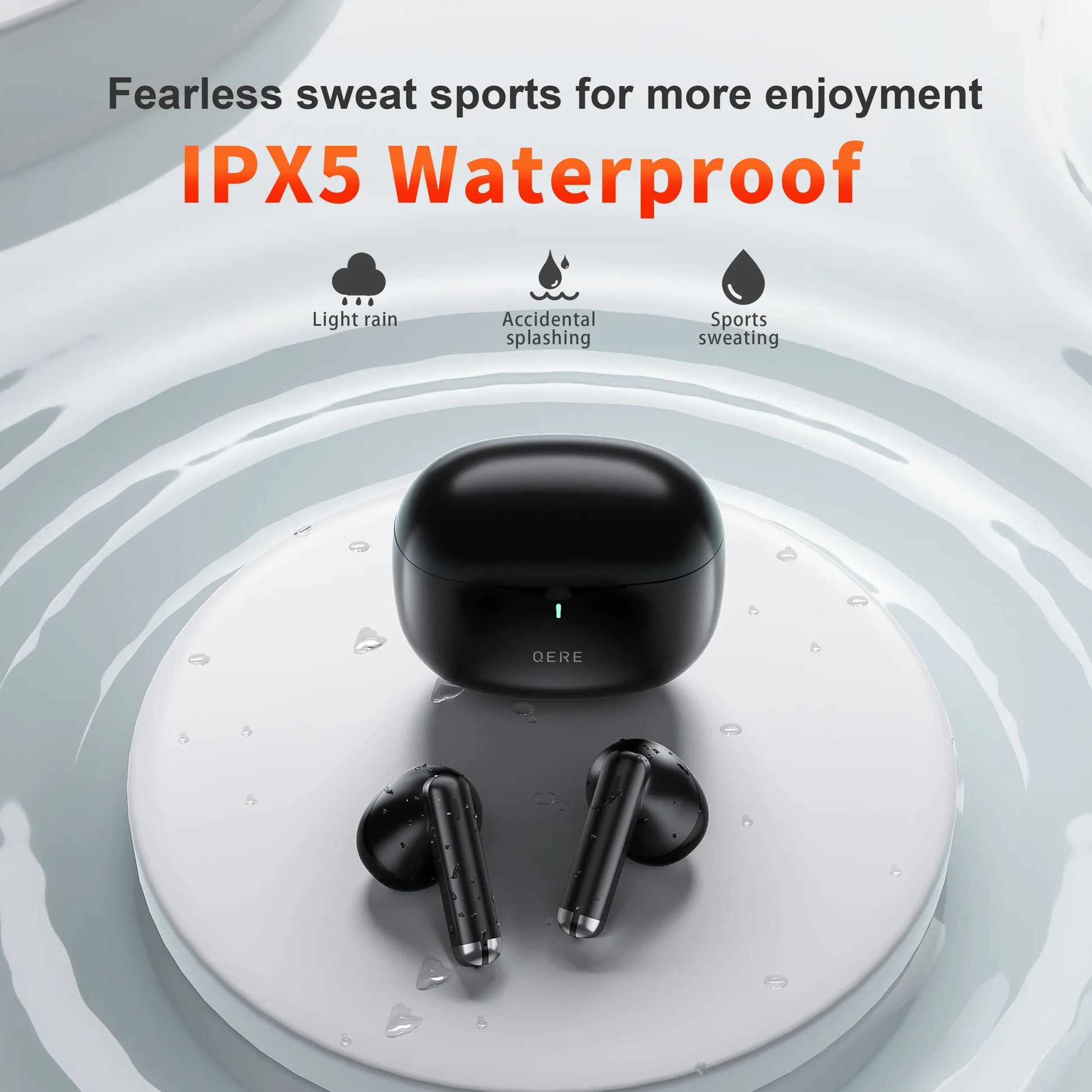 Wireless Headphones,QERE E28,NEW TWS Bluetooth 5.3,HD Microphone,HIFI Earphones image 5