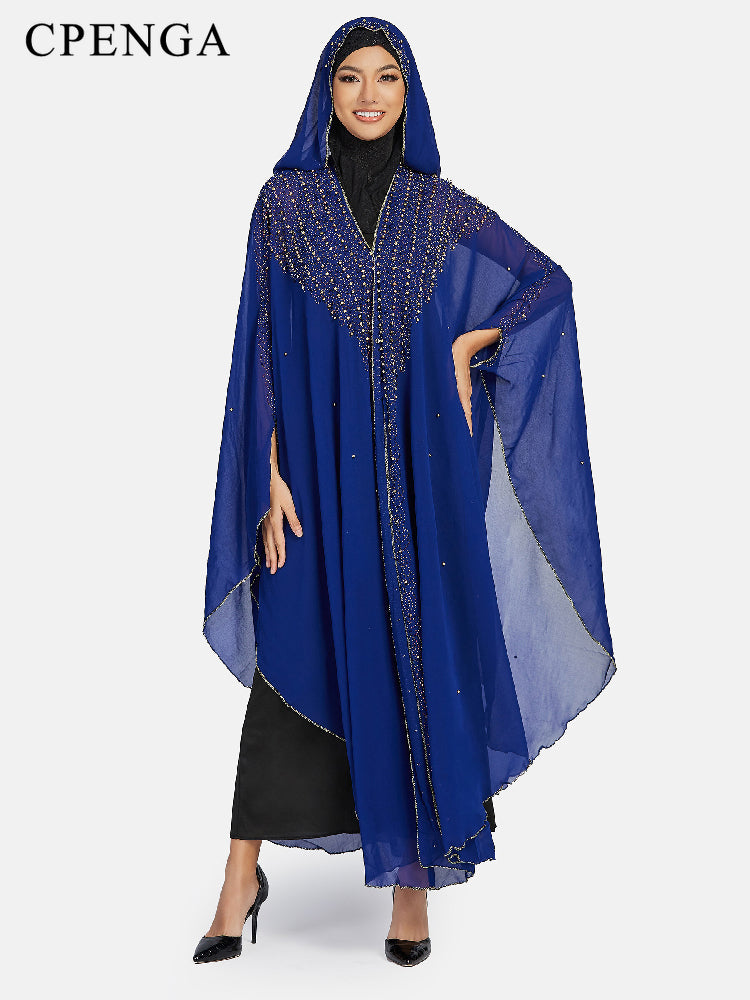 Free Size African Sequins Dress for Women Traditional Kaftan Robe Elegant Ladie image 8