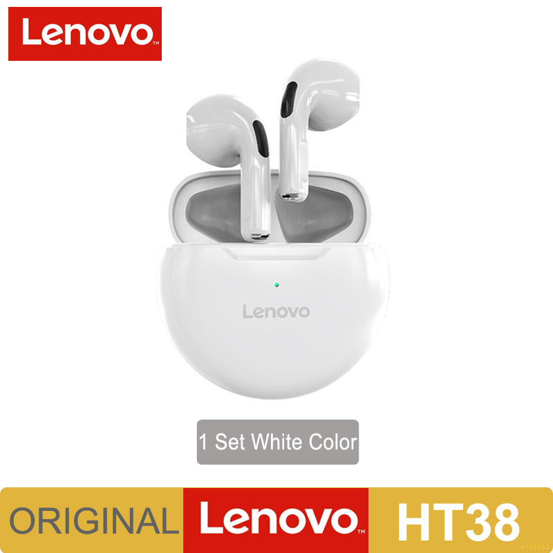 Original Lenovo HT38 TWS Earphone Wireless Bluetooth 5.0 Headphones Stereo Bass image 2