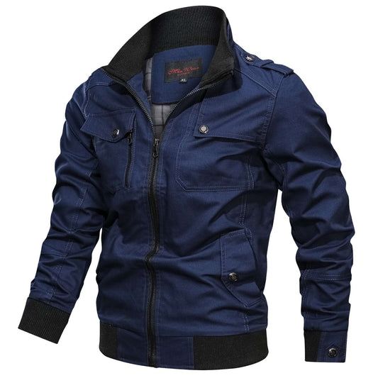 Army Men's Bomber Jackets 2022 Spring Autumn Military Jacket Cargo Flight Outwe image 0