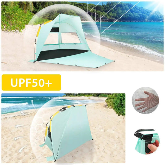 4 People Quick Automatic Opening Camping Tent Waterproof Lightwight pop up open image 0