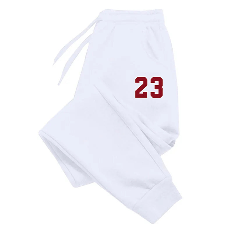 Men's Luxury Print Fleece Sweatpants Warm Jogging Pants Multiple PacksMale Outd image 5
