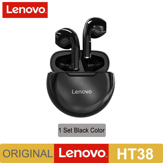 Original Lenovo HT38 TWS Earphone Wireless Bluetooth 5.0 Headphones Stereo Bass image 0