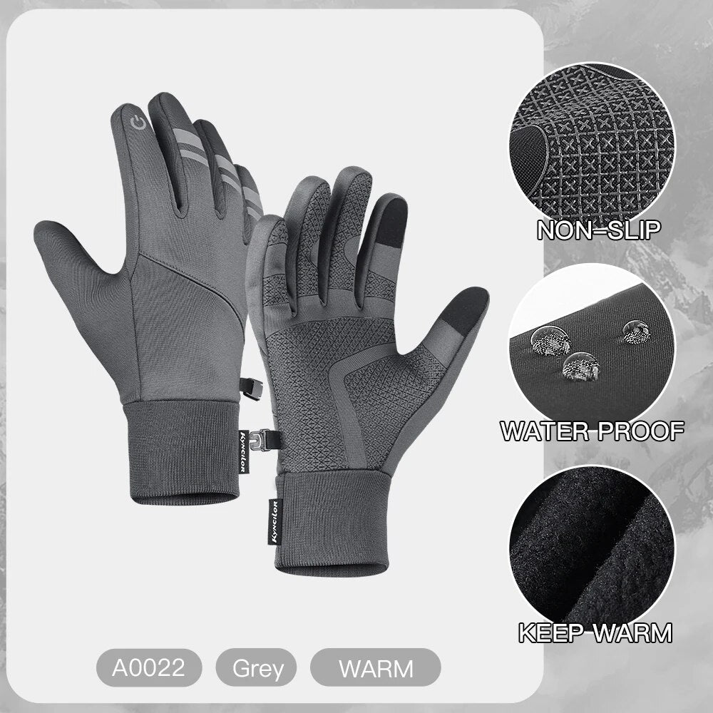 3M Gloves Black Waterproof Winter Warm Cycling Outdoor Sports Running Riding Mo image 3