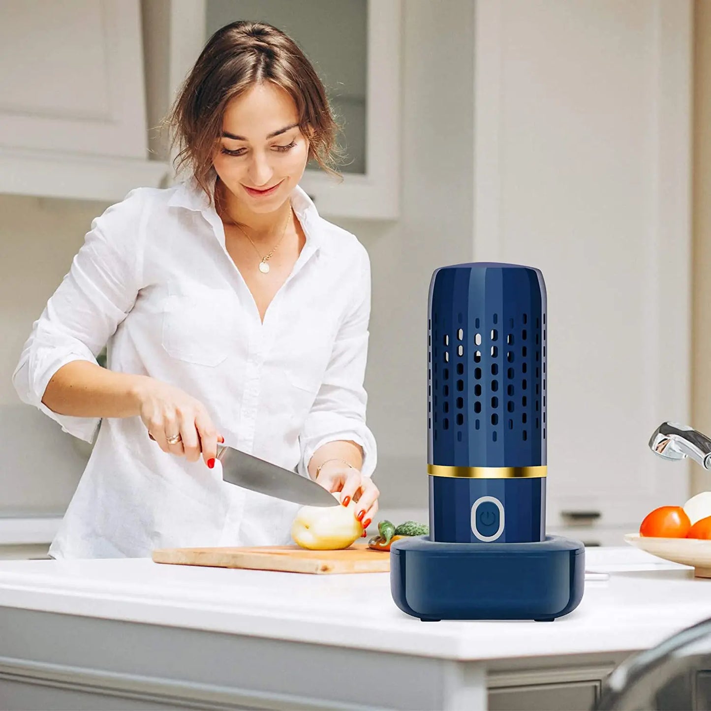 For Ultrasonic Fruit Vegetable Washing Machine Capsule Wireless Food Cleaner Su image 8