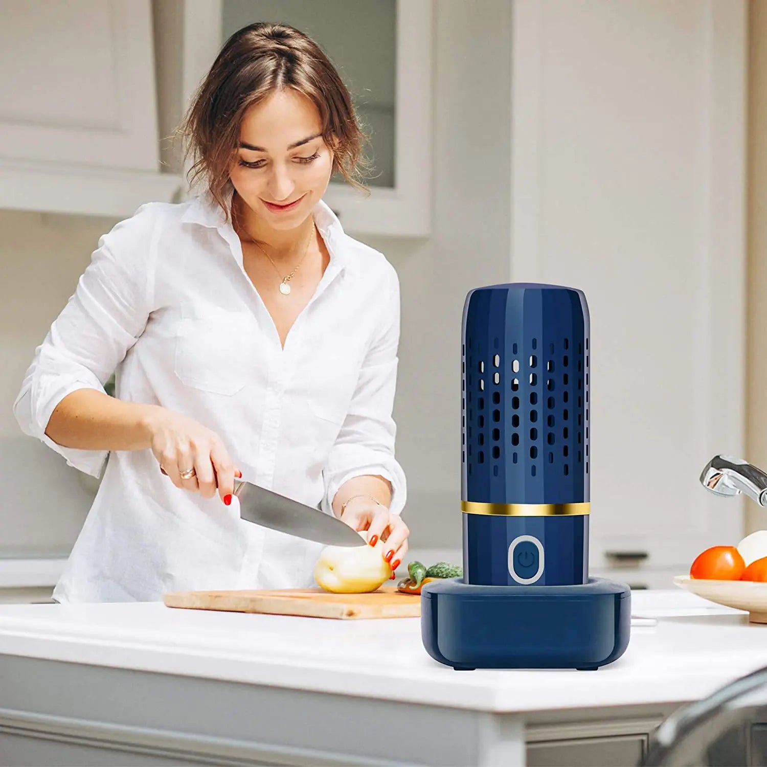 For Ultrasonic Fruit Vegetable Washing Machine Capsule Wireless Food Cleaner Su image 8