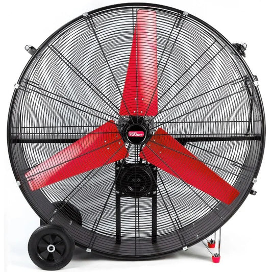 Hyper Tough 42 inch Commercial & Indrustrial Belt Drive Drum Fan Red & Black image 0