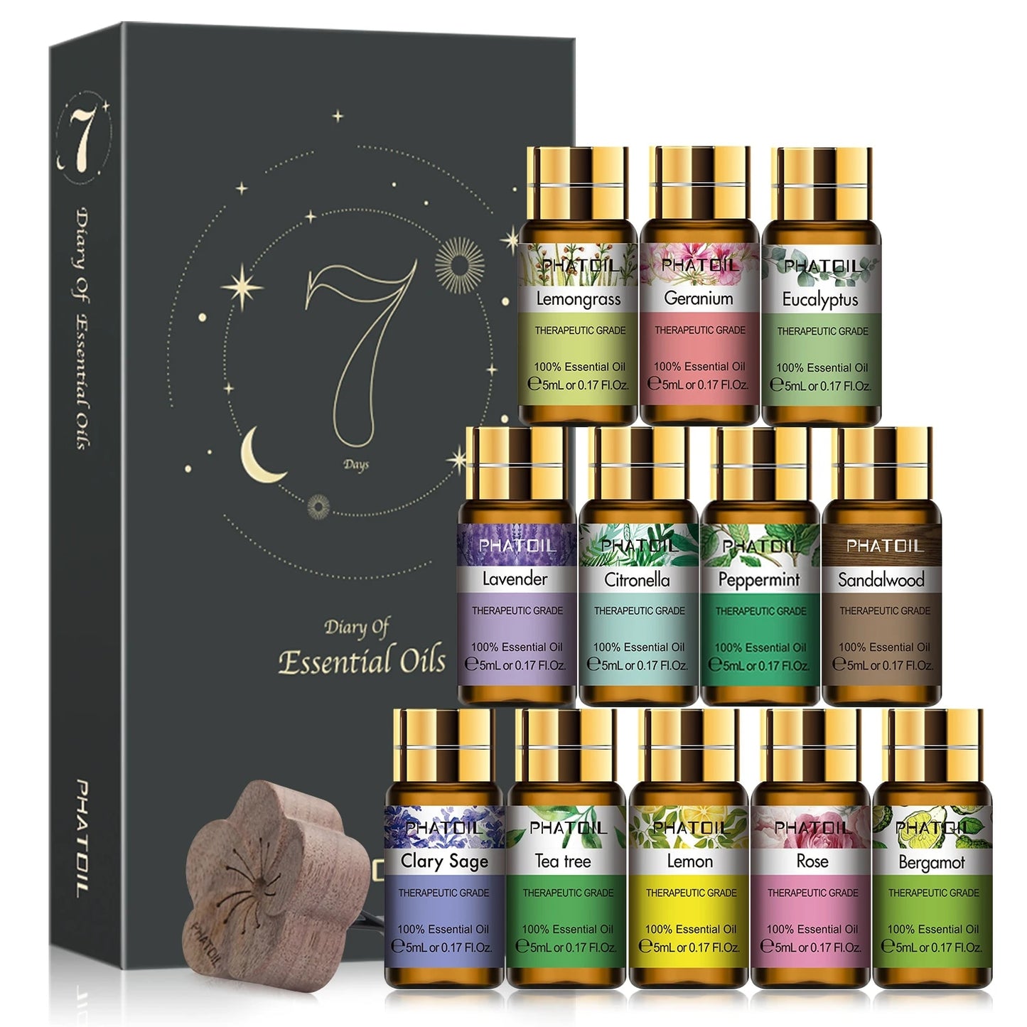 PHATOIL Pure Natural Aromatherapy Essential Oils Set for Candles Scented Aromat image 0