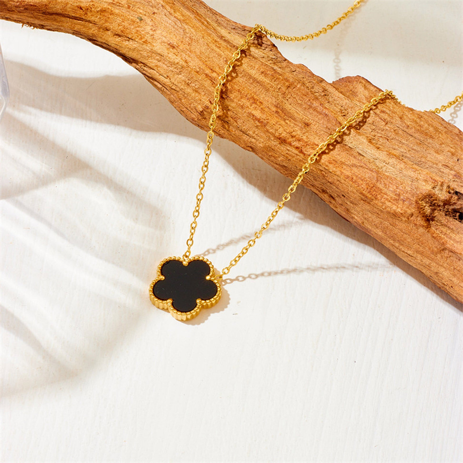 Cubic Zirconia Clover Bracelet for Women18k Gold Plated Link Statement Jewelry image 4
