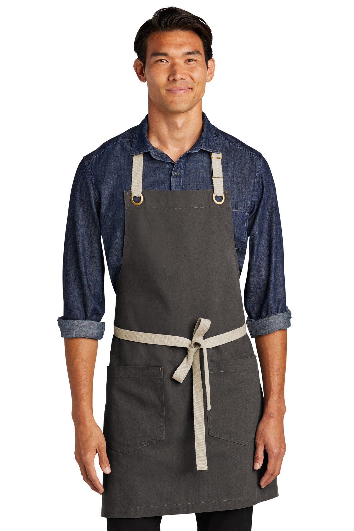 Port AuthorityÂ® Canvas Full-Length Two-Pocket Apron A815