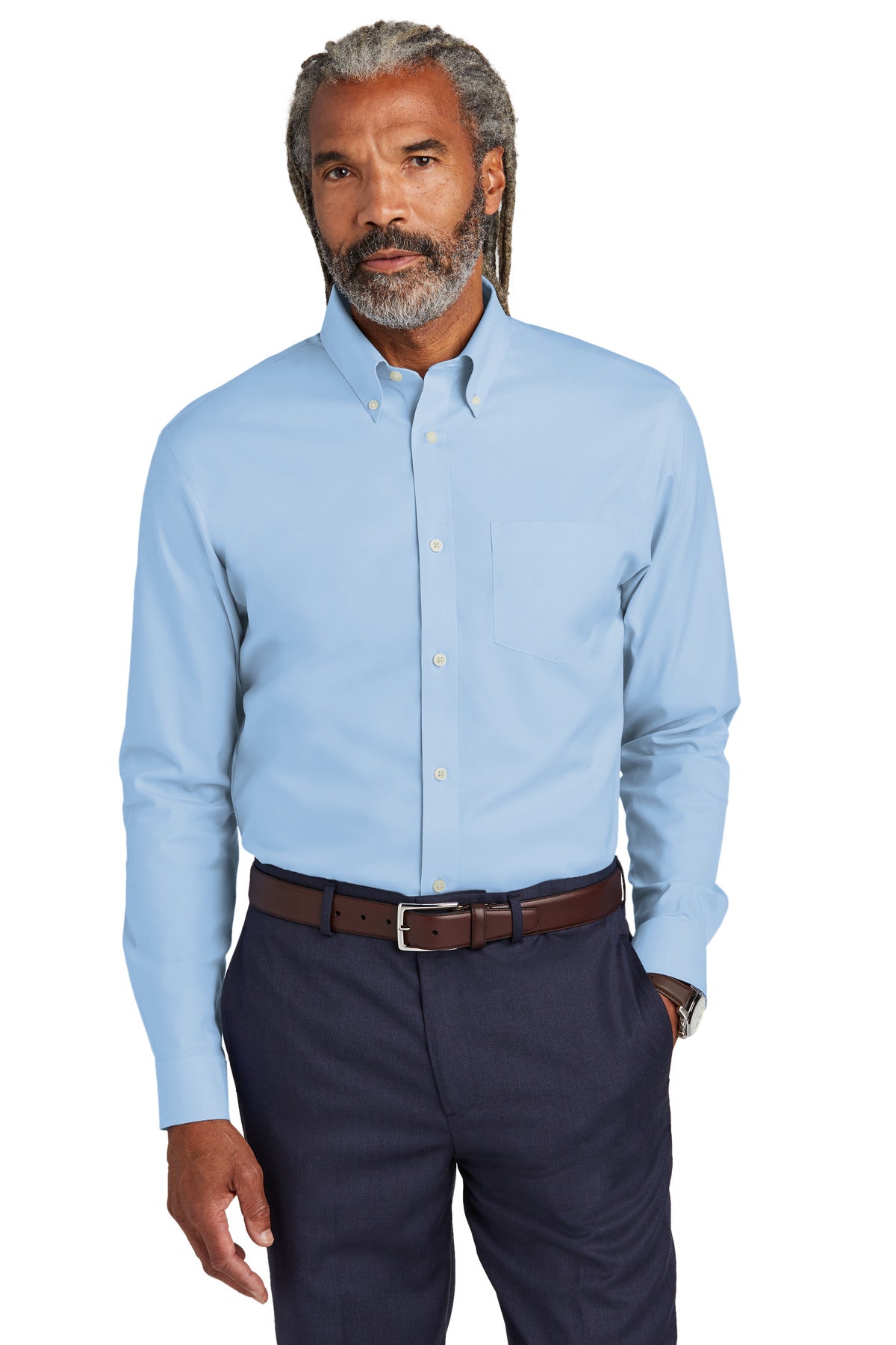 Brooks BrothersÂ® Wrinkle-Free Stretch Pinpoint Shirt BB18000