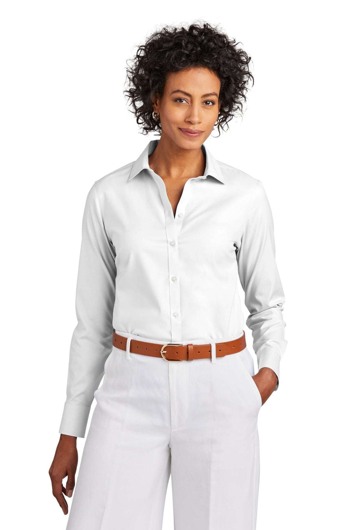 Brooks BrothersÂ® Women's Wrinkle-Free Stretch Pinpoint Shirt BB18001