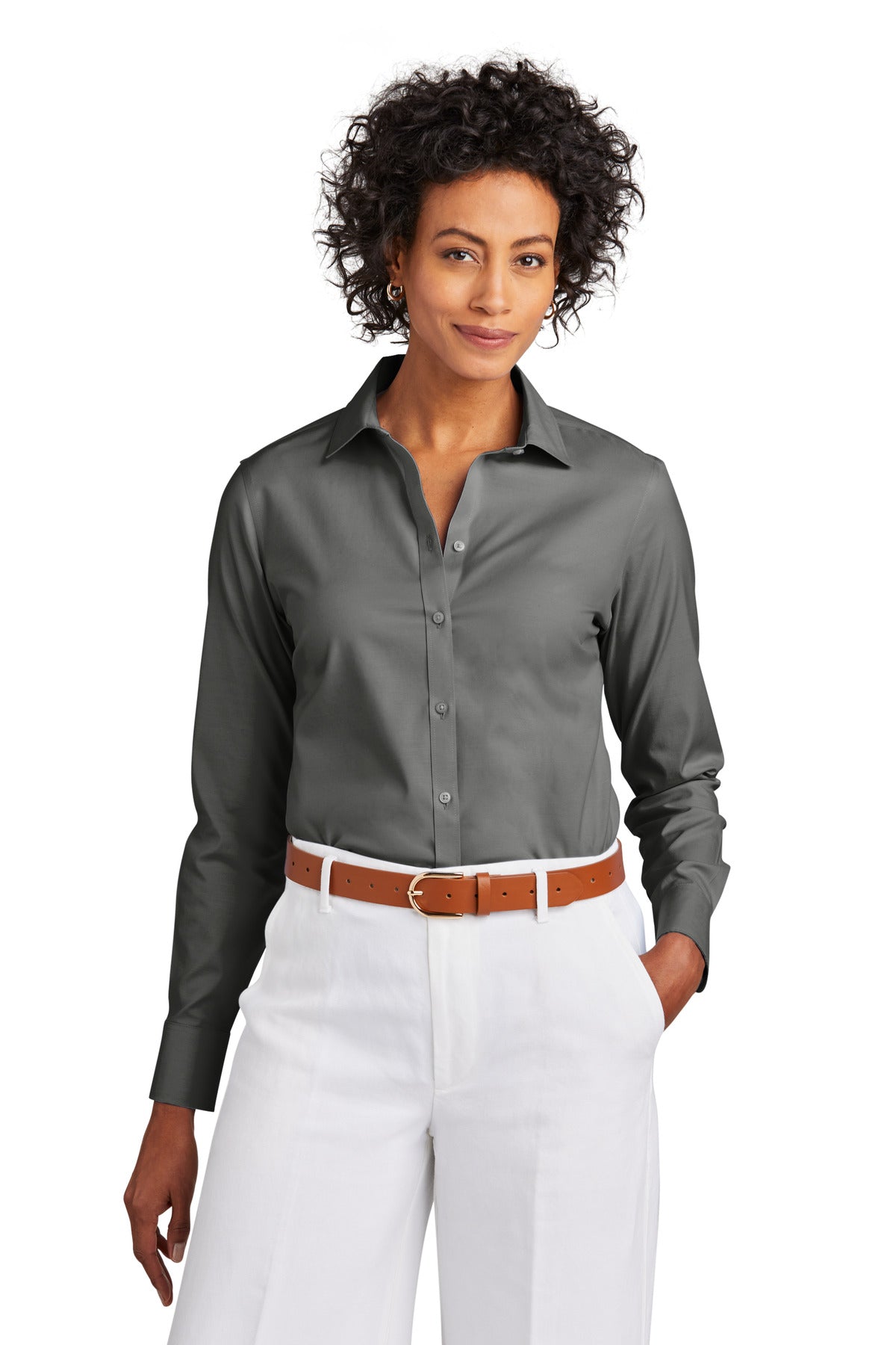 Brooks BrothersÂ® Women's Wrinkle-Free Stretch Pinpoint Shirt BB18001