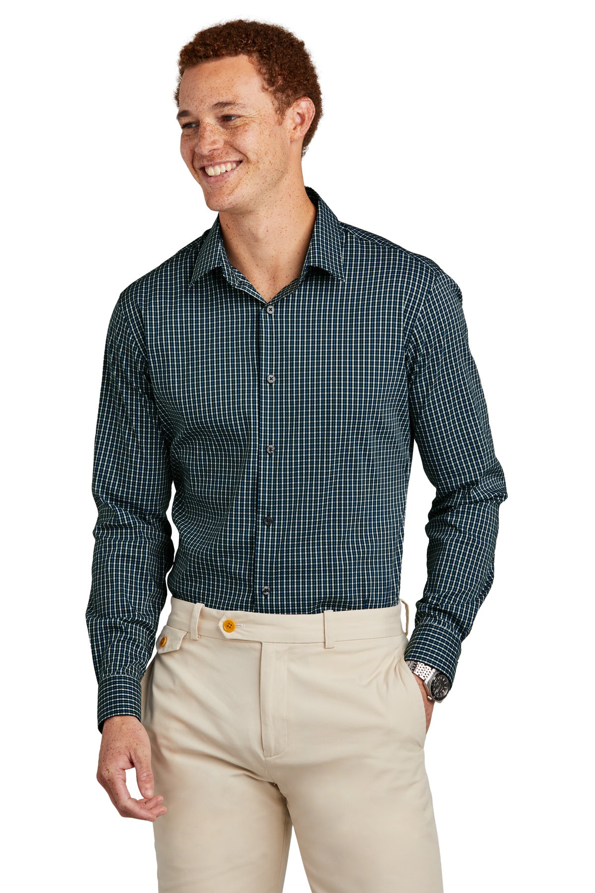 Brooks BrothersÂ® Tech Stretch Patterned Shirt BB18006