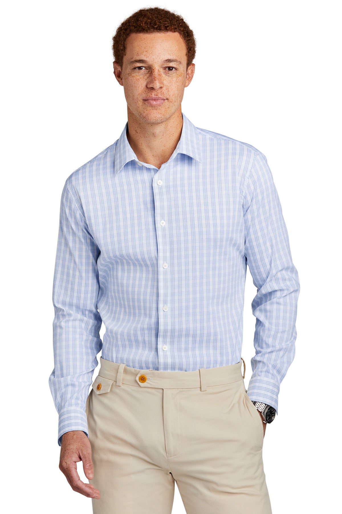 Brooks BrothersÂ® Tech Stretch Patterned Shirt BB18006