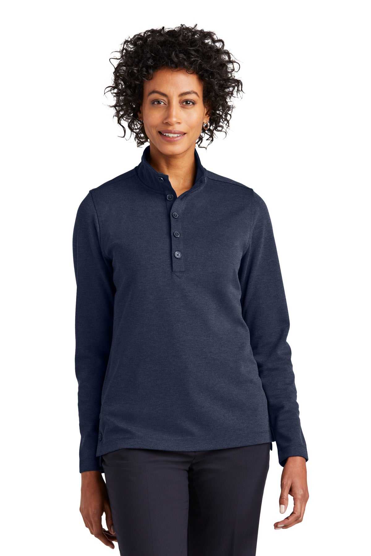 Brooks BrothersÂ® Women's Mid-Layer Stretch 1/2-Button BB18203