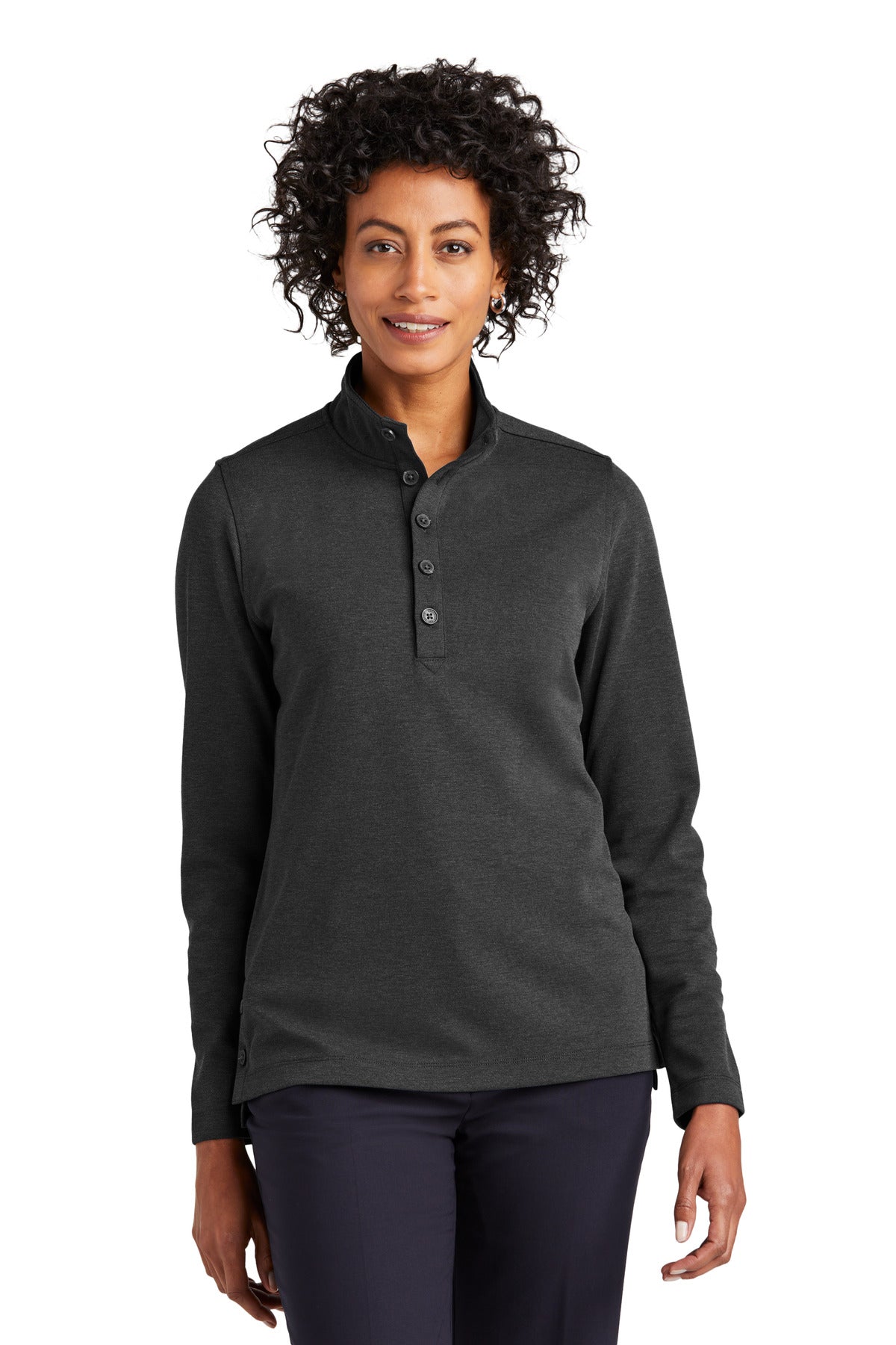 Brooks BrothersÂ® Women's Mid-Layer Stretch 1/2-Button BB18203