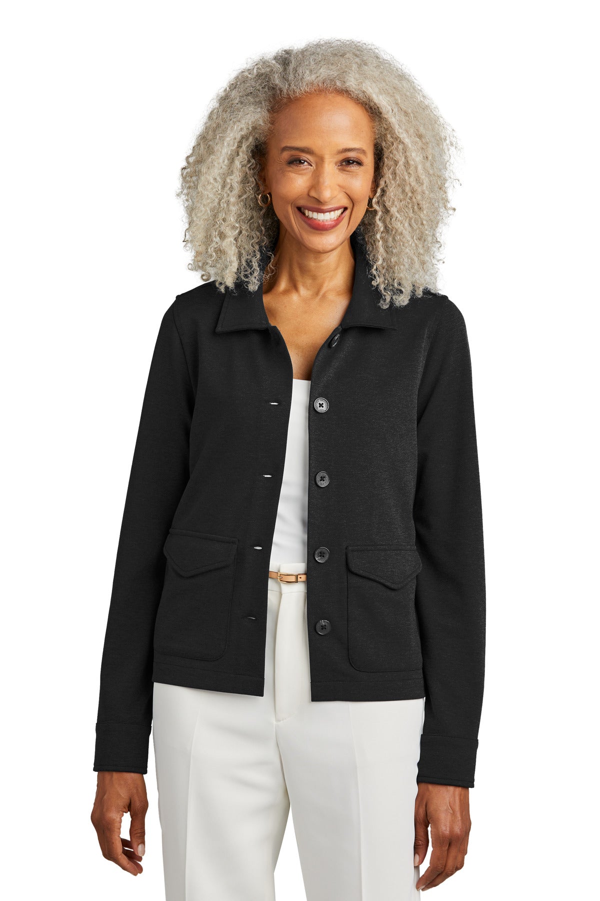 Brooks BrothersÂ® Women's Mid-Layer Stretch Button Jacket BB18205