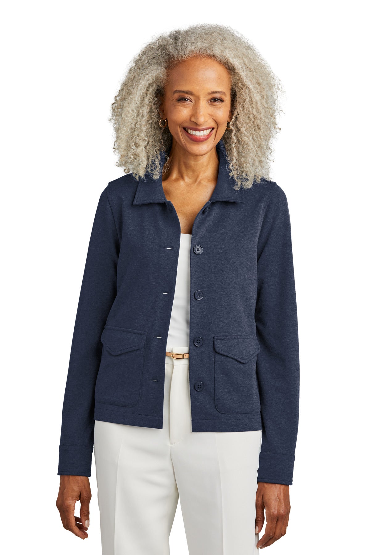 Brooks BrothersÂ® Women's Mid-Layer Stretch Button Jacket BB18205